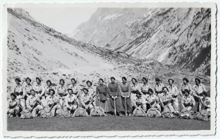 Ligne Maginot - 73° Bataillon Alpin de Forteresse (73° BAF) - La SES du 73° BAF en tenue de rocher et d